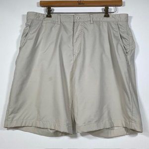 Johnnie-O Men's Sz 40 Cross Country Prep-Formance Polyester Shorts Stone‎ Color